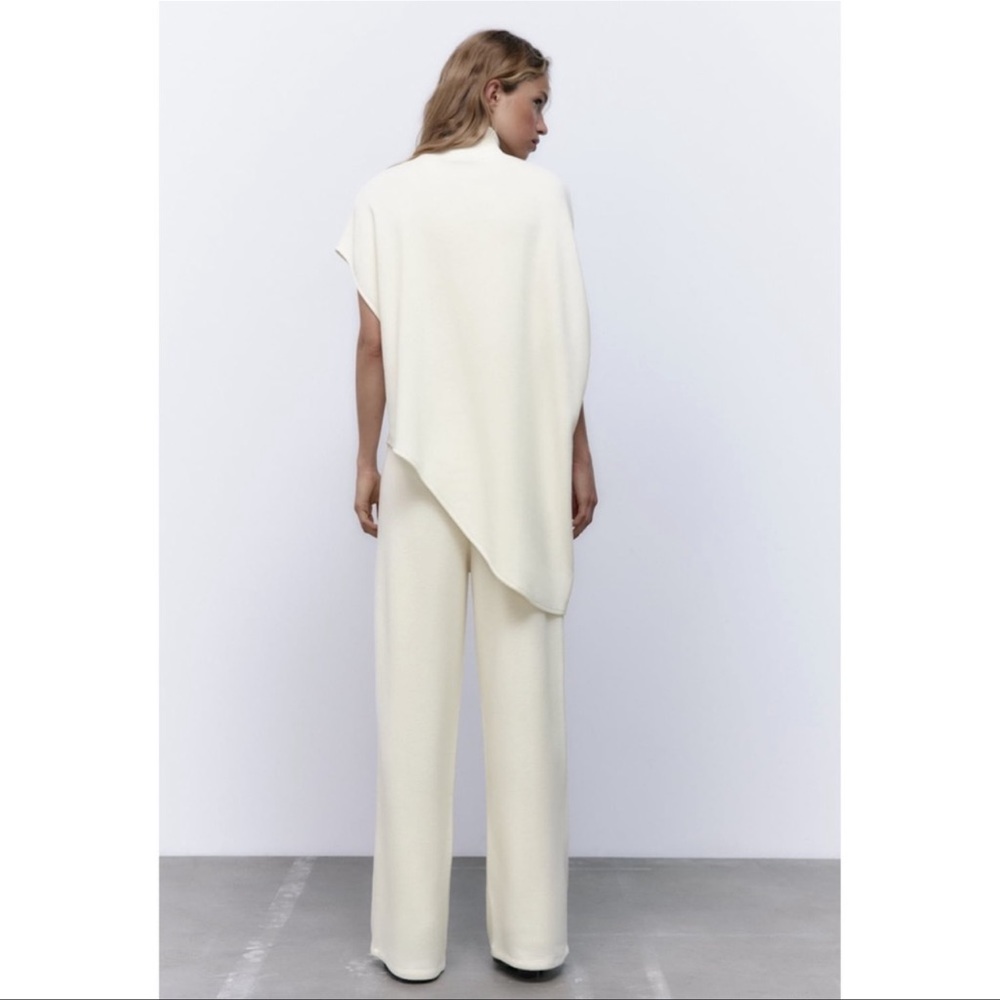 ZARA BLOGGERS FAV 2PIECES SOFT ASYMMETRIC TOP AND SOFT DART PANTS - Picture 8 of 9